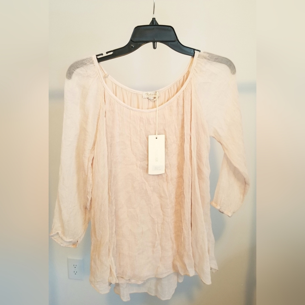 NWT Women's Bellambra 100% Silk Top, Made in Italy sz Small